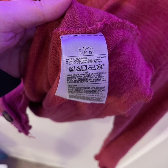 Old Navy Girls Cardigan Heathered Red Large 10-12 - Picture 4 of 5